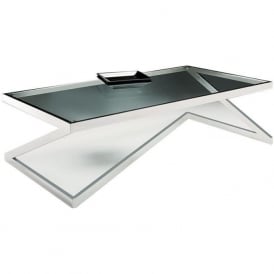 Z Rectangular Glass Coffee Table