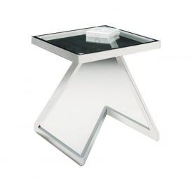 Z Square Glass Lamp Table