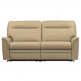 Hudson Large 2 Seater Power Recliner Sofa with Adjustable Headrest and Lumbar