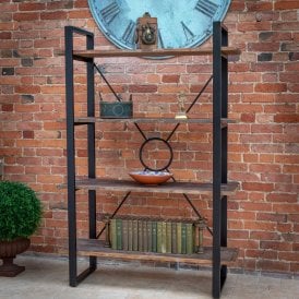 Sleeper Wood Bookcase | Industrial Bookcase