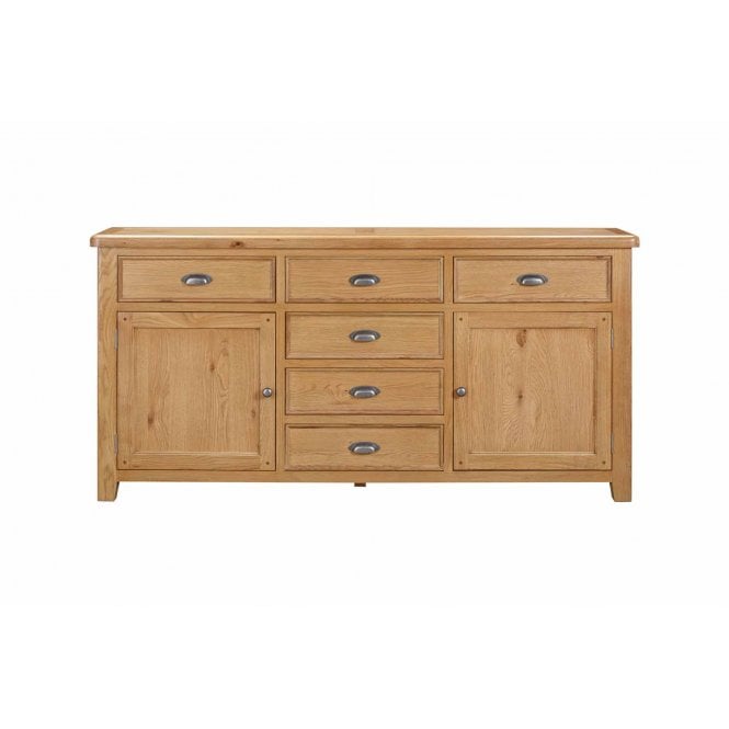 Solis Oakham Oak Extra Large Wide Sideboard - 188cm Wide