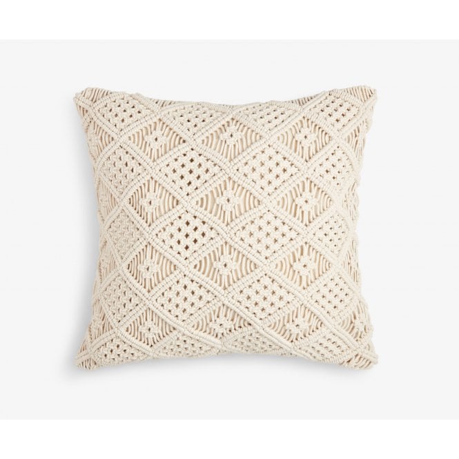 Tetrad Decorative Scatter Cushion - Large Scatter Macrame Crochet