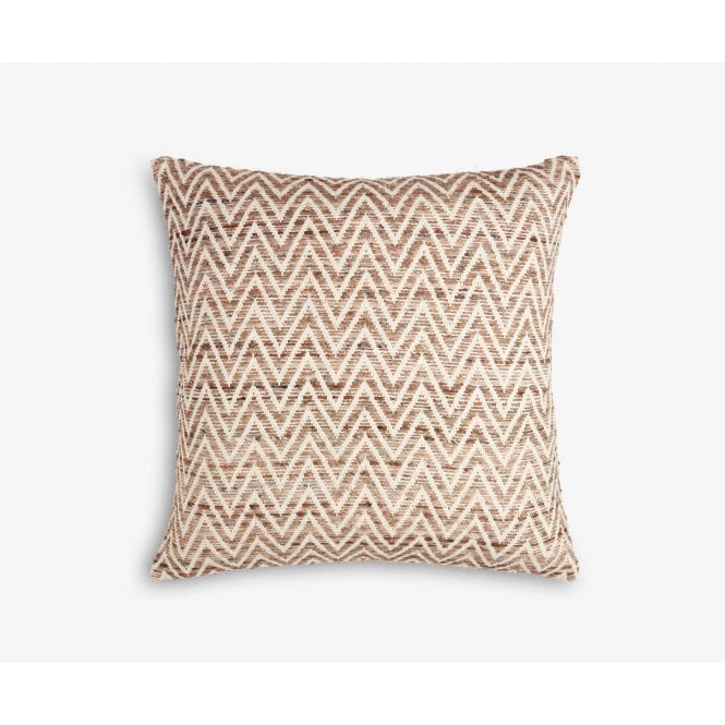 Tetrad Decorative Scatter Cushion - Large Square Brown Chevron
