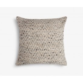 Decorative Scatter Cushion - Large Square Grey Chevron