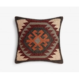 Ethnic Tetrad Scatter Cushion - Medium Square Ethnic Plum - 608