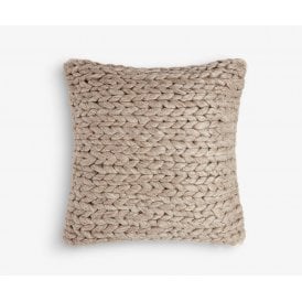 Decorative Scatter Cushion - Medium Square Mid Brown