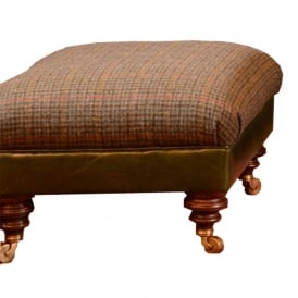 Taransay Harris Tweed Footstool