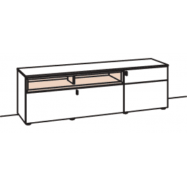Andiamo 3.0 180cm TV Base - Right Hand Door