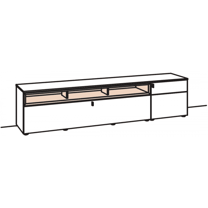 Venjakob Andiamo 3.0 240cm TV Base - Right Hand Door