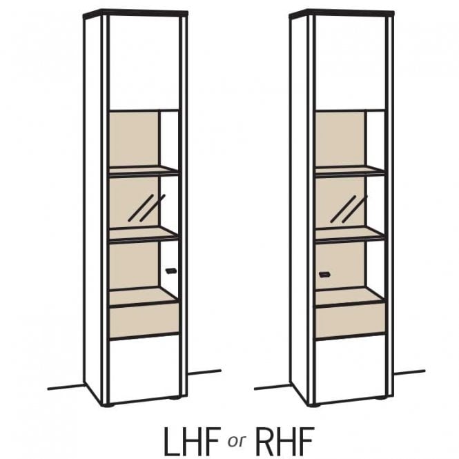 Venjakob Game Tall Narrow 2 Shelf Display Cabinet - 9770