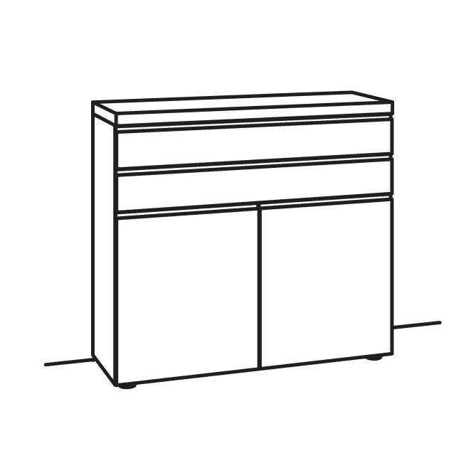 Venjakob V Plus 3000 2 Door Cabinet - 5728