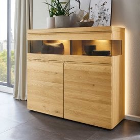 Narrow Glass Display Cabinet