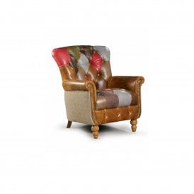 Alderley Leather Patchwork Chair