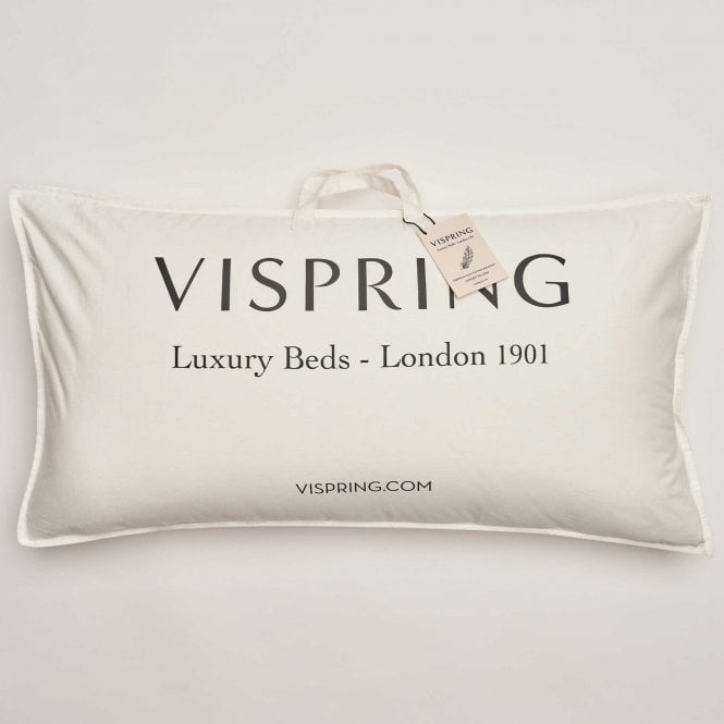 Vispring Pillow - European Duck Feather & Down - Superking Size 90cm Wide