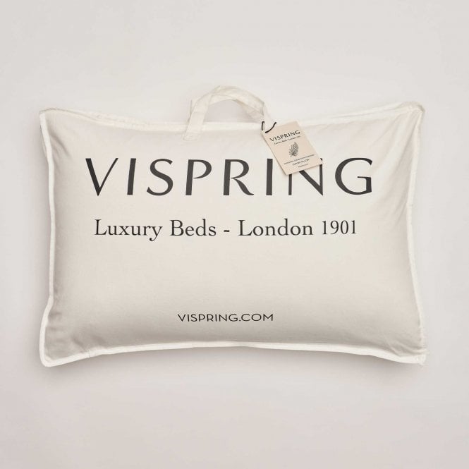 Vispring Pillow - Hungarian Goose Down & Feather - King Size 75cm Wide