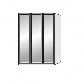 Wiemann Cambridge 3 Door Mirrored Wardrobe