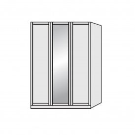 Wiemann Cambridge 3 Door Mirrored Wardrobe