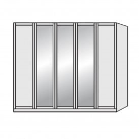 Wiemann Cambridge 5 Door Mirrored Wardrobe