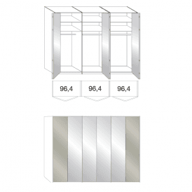 German Made Mirrored Doors