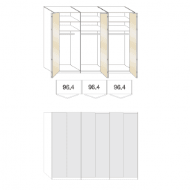 Wiemann Loft 6 Door Wardrobe