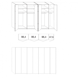 Wiemann Loft 7 Door Wardrobe