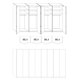 Wiemann Loft 8 Door Wardrobe