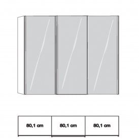 Sydney 260cm Sliding Wardrobe