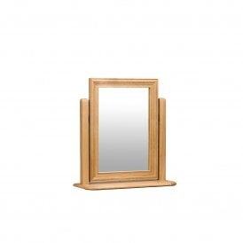 Oak dressing table mirror