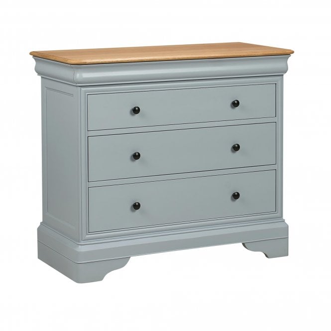 Willis & Gambier Chantilly 3 Drawer Bedroom Chest - Painted Grey