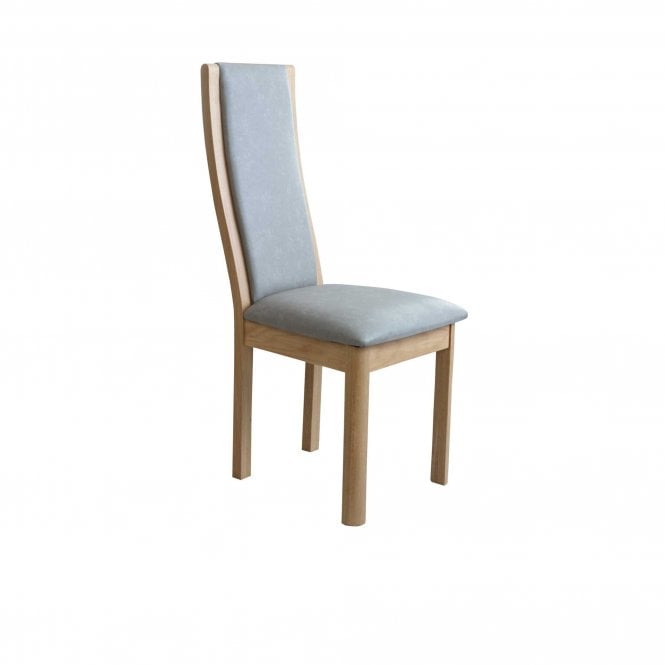 Winsor Stockholm High Back Upholstered Chair - Faux Taupe Leather